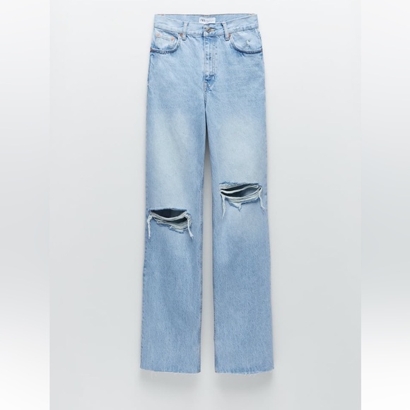 Viral Zara straight leg high rise jeans! - Picture 2 of 3